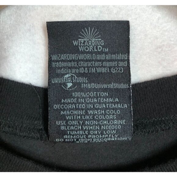 Wizarding World Hufflepuff Spirit Jersey - Black and Yellow Long Sleeve Tee - Picture 8 of 8